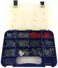 500 PIECES STANDARD SIZE FASTENER SCREWS, NAILS, WASHERS ASSORTMENT HARDWARE KIT