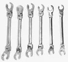 6PC FLEX HEAD FLARE NUT METRIC WRENCH HEX SHAPED HEAD Chrome Vanadium SET 9-21mm