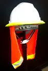 CAL-HAWK Construction Safety Hard Hat Adjustable Ratchet Full Brim With Sun Shield