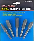 5 PC RASP File Alloy Steel Set 1/4" Shank Rotary Tool Metal, Wood, and Plastic