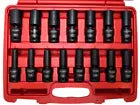 15 PC 1/2" DR. Universal Swivel Deep Impact Socket METRIC PRO Radius 10-24mm Set