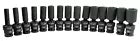 15 PC 1/2" DR. Universal Swivel Deep Impact Socket METRIC PRO Radius 10-24mm Set