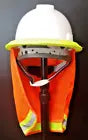 CAL-HAWK Construction Safety Hard Hat Adjustable Ratchet Full Brim With Sun Shield