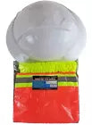 CAL-HAWK Construction Safety Hard Hat Adjustable Ratchet Full Brim With Sun Shield