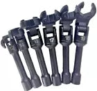 6PC FLEXIBLE HEAD DIESEL INJECTOR LINE 3/8" DR SKT METRIC WRENCH SET 12- 19 mm