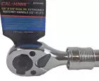 1/2" x 3/8"Dual DR Head Extendable Ratchet Wrench 72 Tooth Handle ( 12"- 17.5")