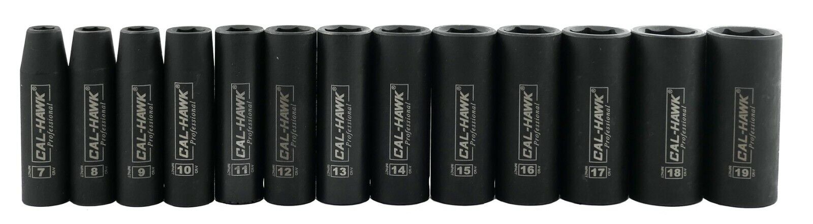 3/8 Inch Drive Deep Impact Socket Set (13-Piece - Metric) - skyhawktools