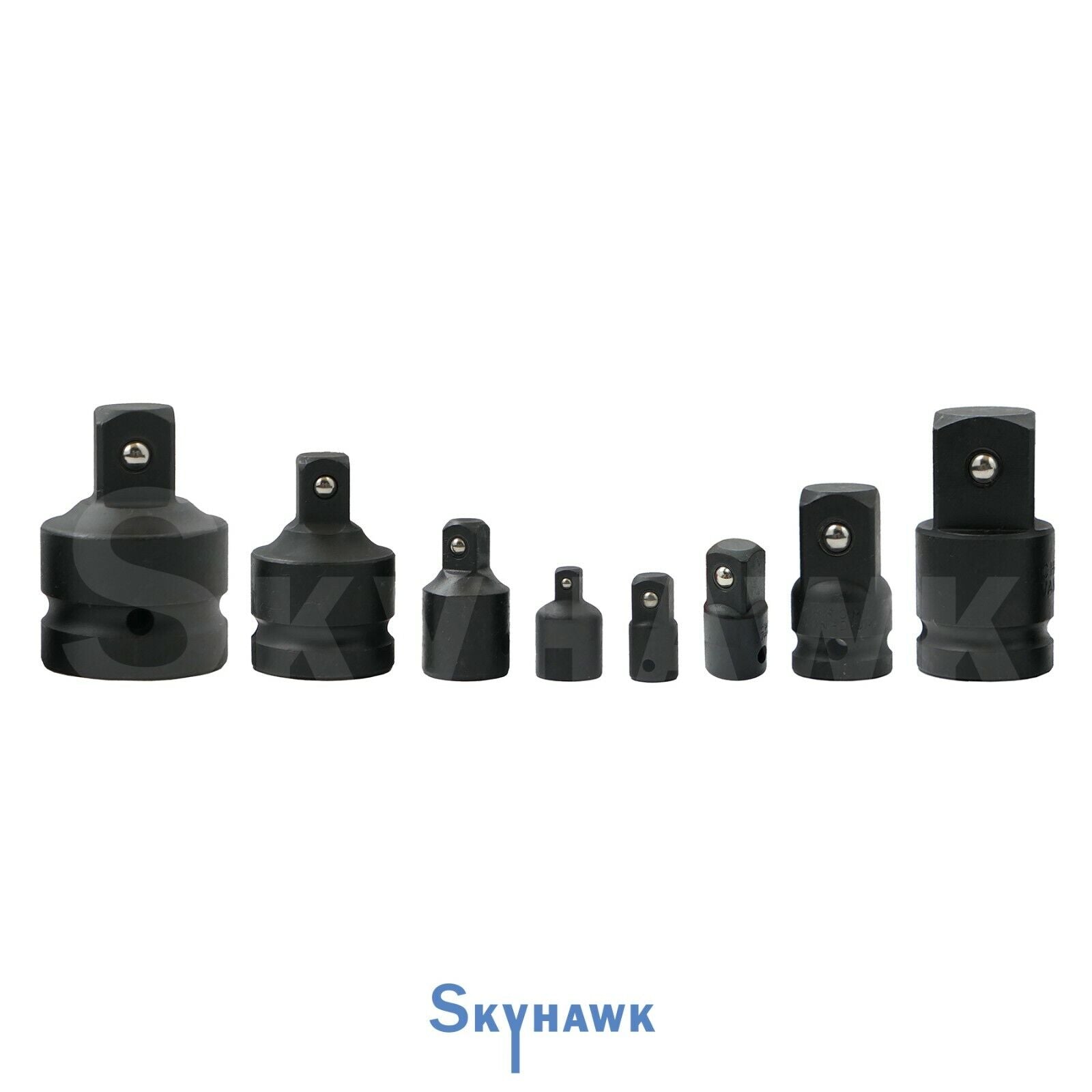 Professional Grade 8-piece Impact Socket & Adapters - Reducer Set - skyhawktools