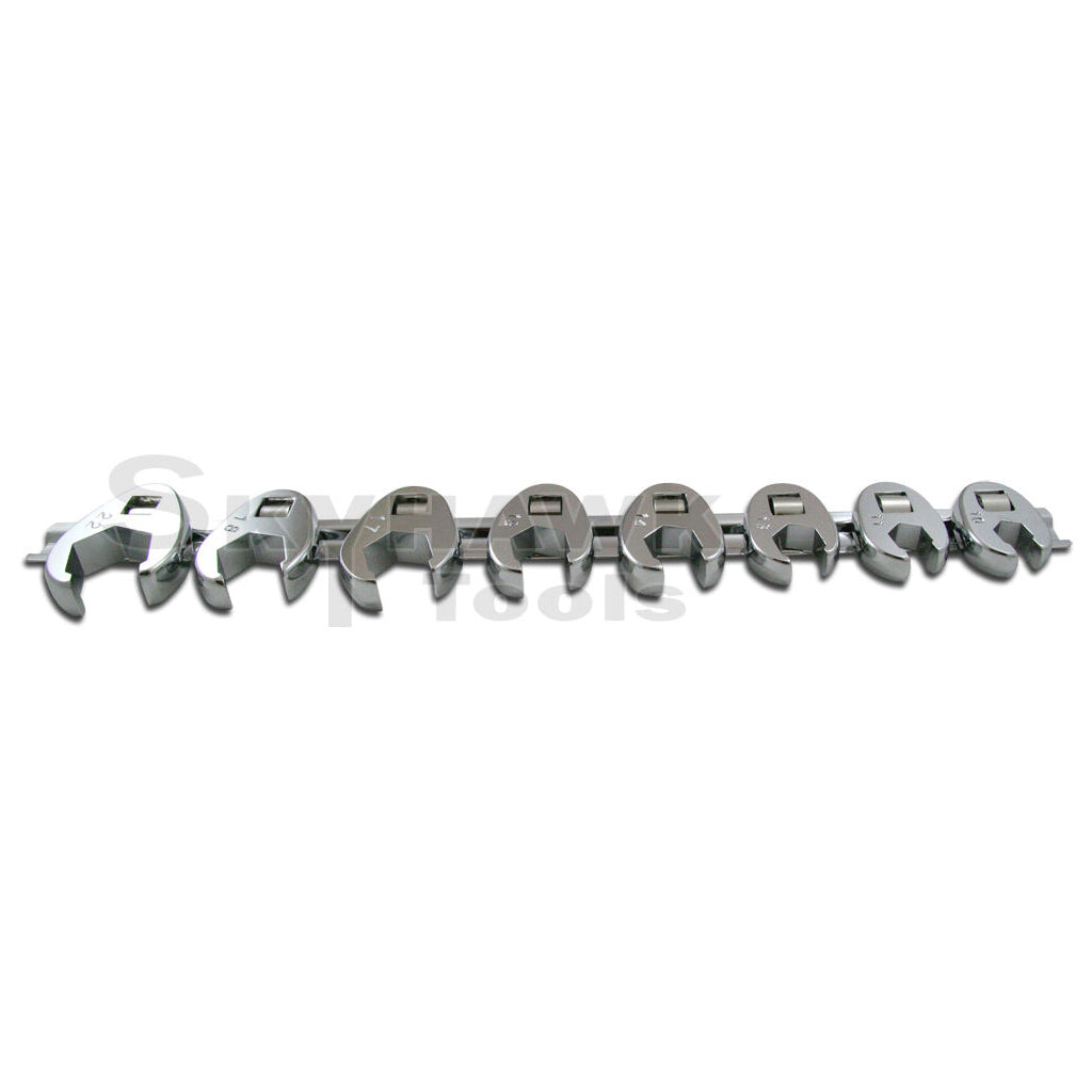 CALHAWK FLARE NUT CROWFOOT WRENCH SET METRIC 8pc - skyhawktools