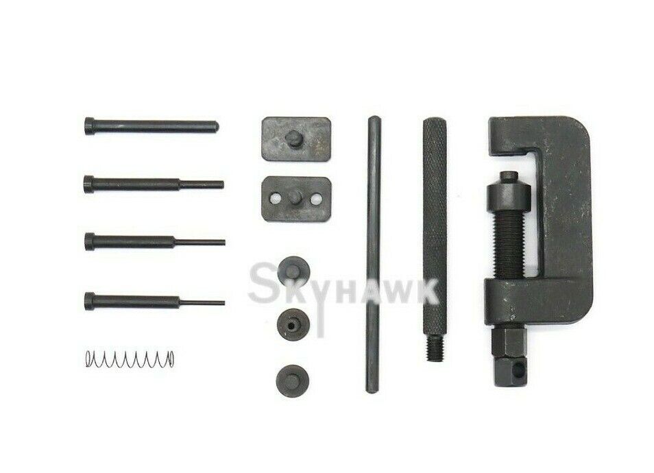 13pc Cam Chain Breaker Riveting Tool Kit Cutting OHV Cam Drive ATV Motorcy Bike