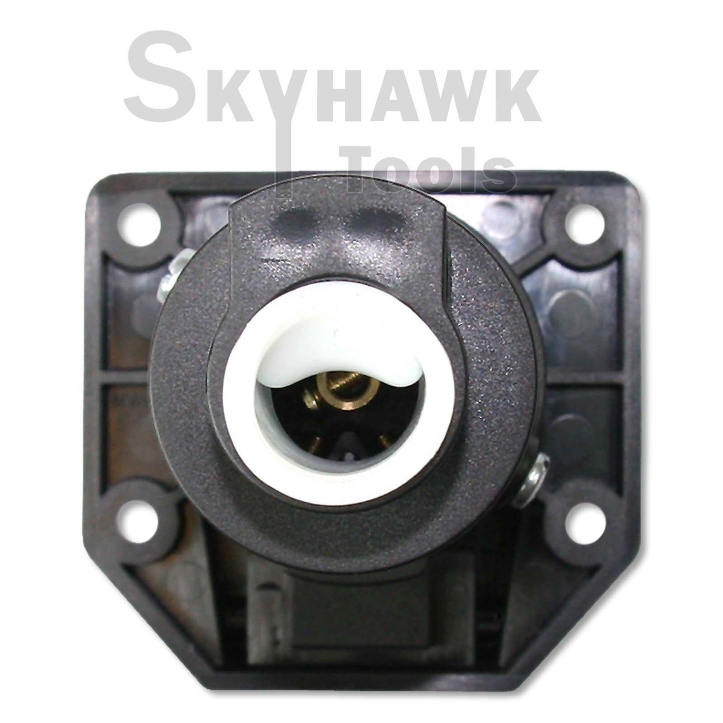 7 WAY ROUND TRAILER CONNECTOR FEMALE RV  LIGHT PLUG CONNECTOR 7 Poles - skyhawktools