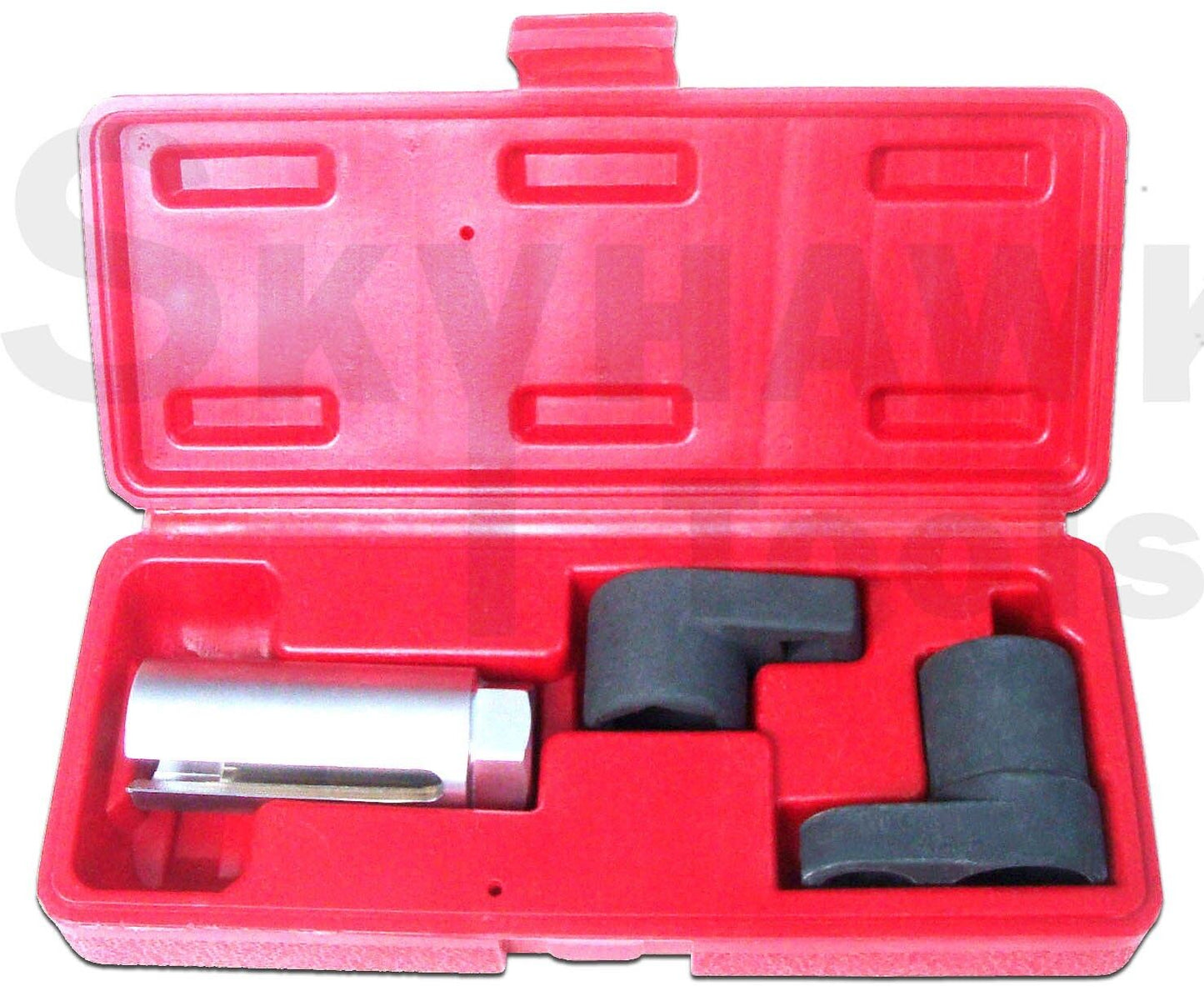 Cal-Hawk (3 pc) Oxygen Sensor 02 Sockets Tool Set Automotive Hand Tools, Wrench and Wrench Sets 7/8" 22mm - skyhawktools