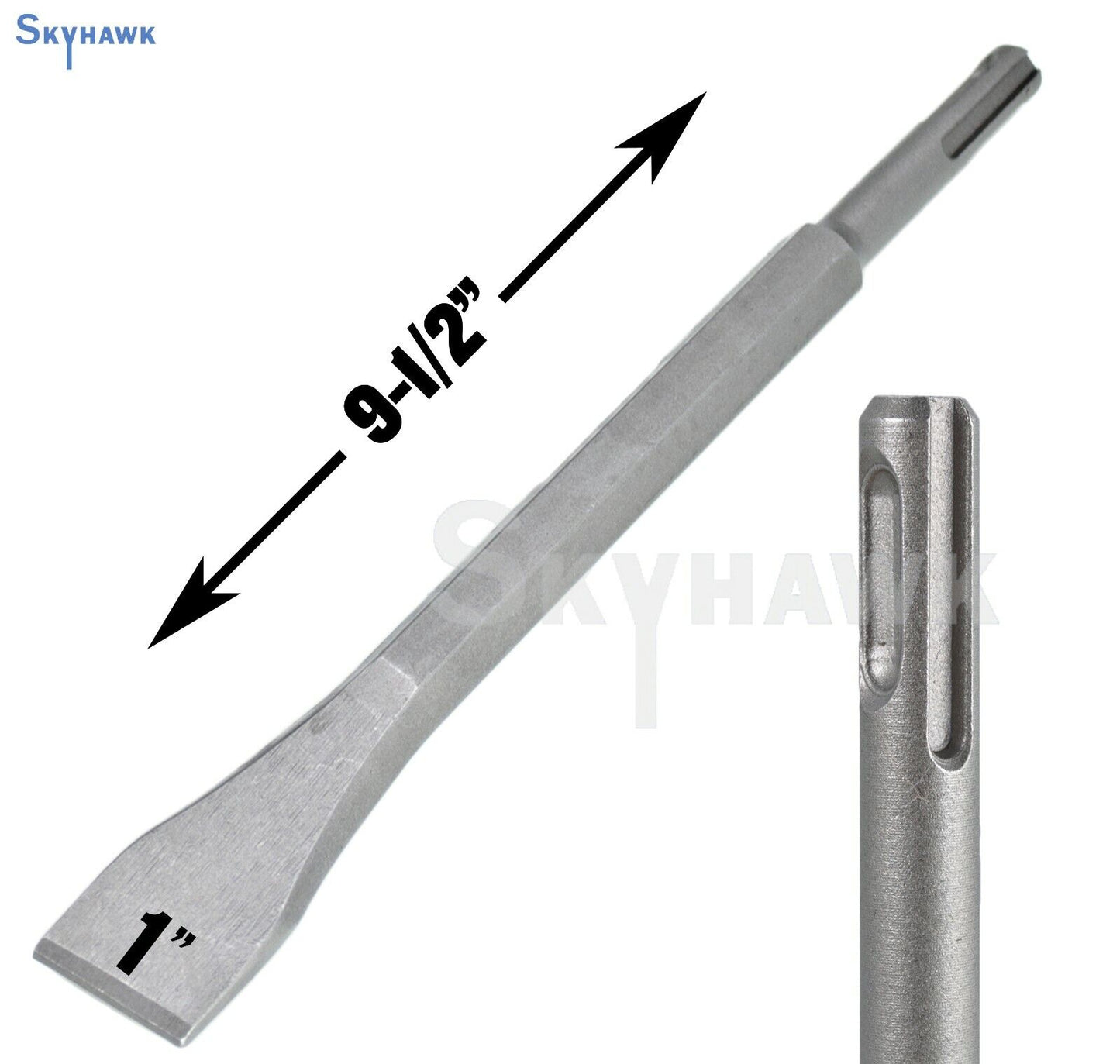 1" X 9-1/2" DEMO FLAT CHISEL (SDS PLUS) for Impact rotary jack hammer