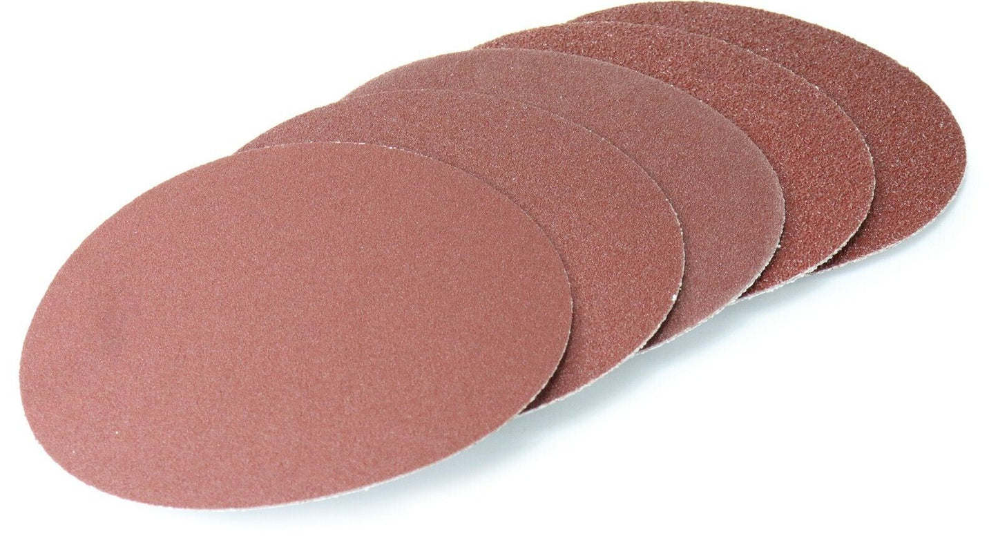 30-PC. 6" DIAM Aluminum Oxide Abrasive 60, 120, 150 Grit 6" Sanding Discs