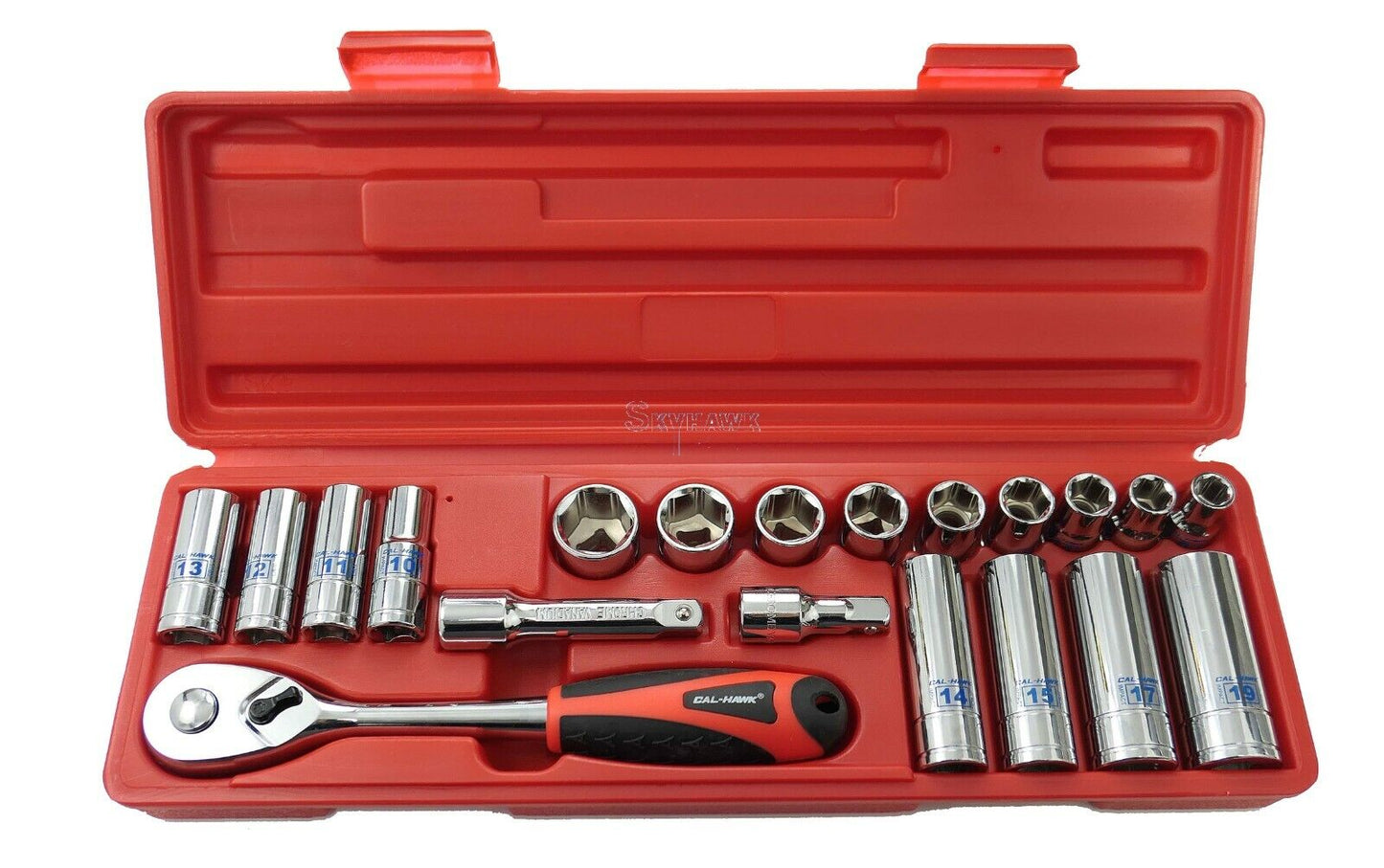 3/8 Inch Drive Deep / Standard Socket Set (20-Piece - Metric)