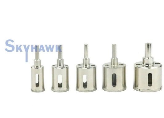 5-PC. Diamond Hole Saw Set for cutting Glass, Tile, Marble, Slate, and others