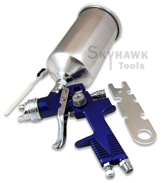 1.4mm HVLP Gravity Feed Spray Gun w/ 1000cc Aluminum Cup