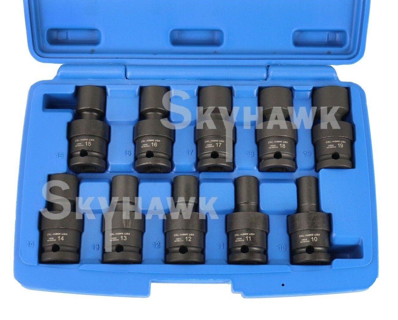 1/2 Inch Drive Universal Impact Socket Set (10-Piece - Metric)