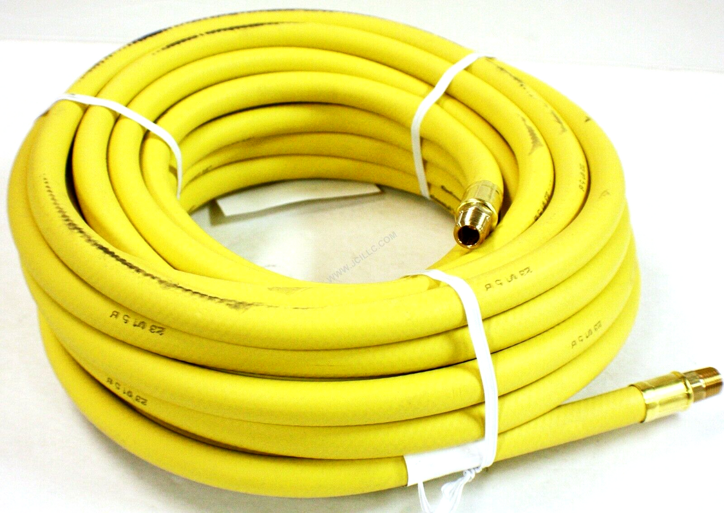 USA Continental 3/8" x 100 FT x 1/4" NPT Air Compressor Rubber Air Hose-Yellow