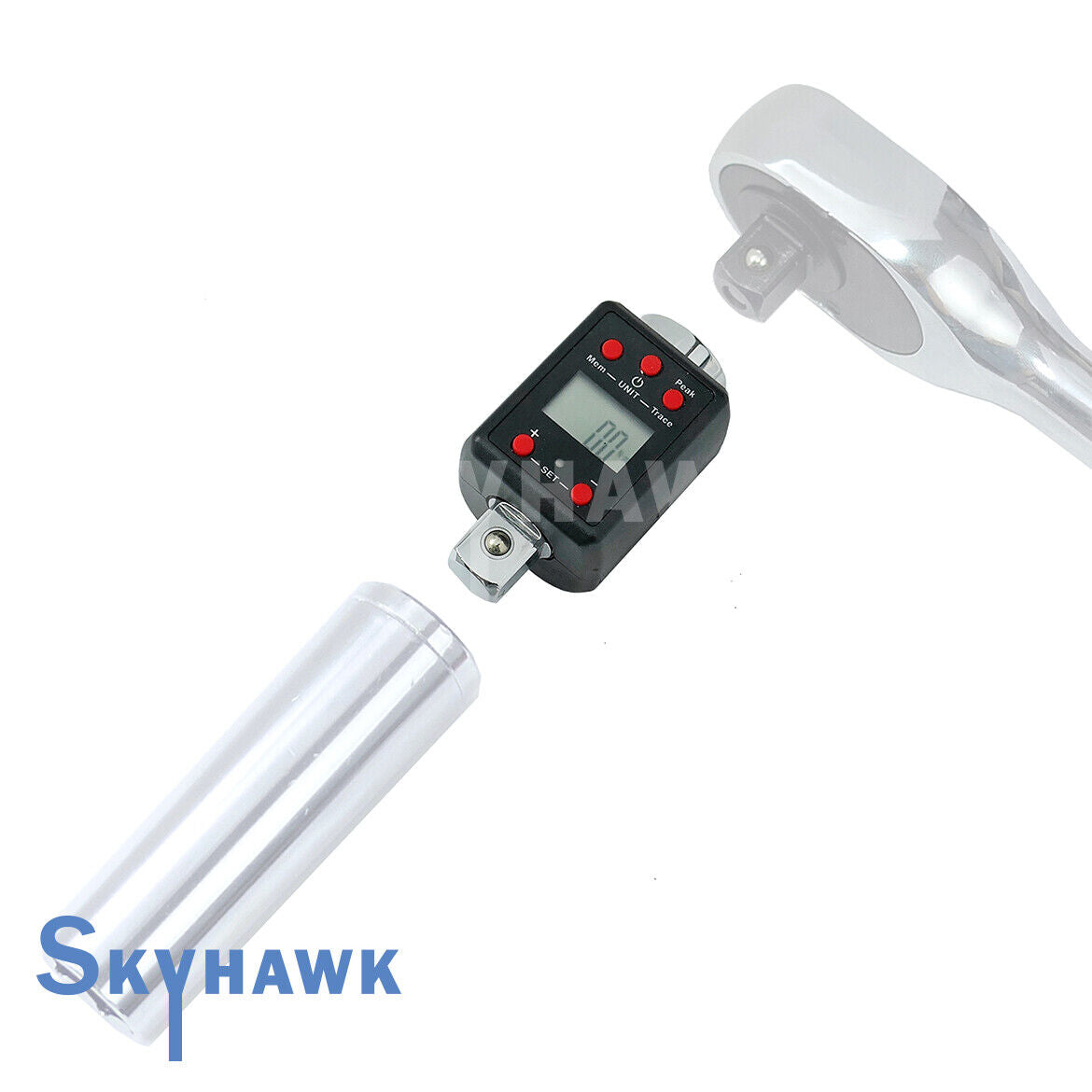 3/4" DR Digital Torque Wrench Adaptor Micro meter FT/LB LED 738 f/lb Microtorque - skyhawktools