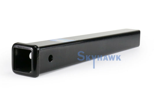 24" Weld on  Tube HITCH BALL MOUNT RECEIVER LONG, Tow Bar, FITS STANDARD 2"X2" - skyhawktools