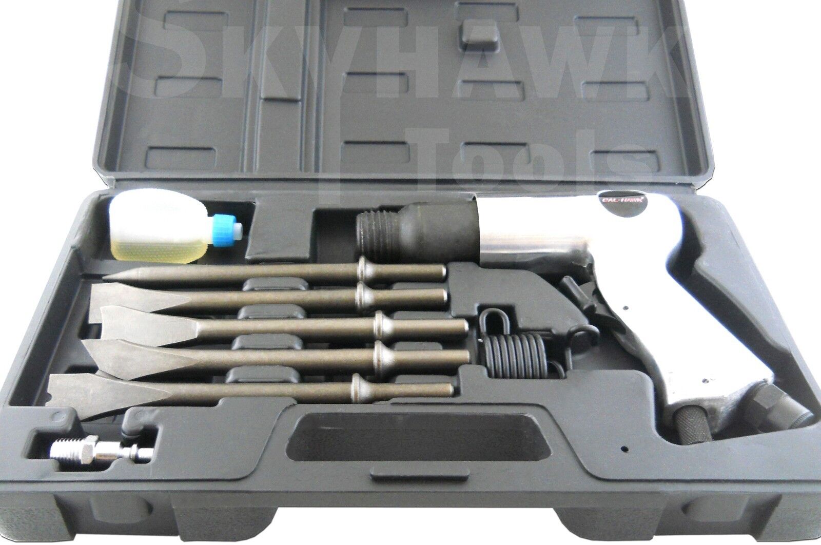 9PC AIR HAMMER SET  Speed: 3,500 RPM. 5pc 3/8" Shank Chisels - skyhawktools