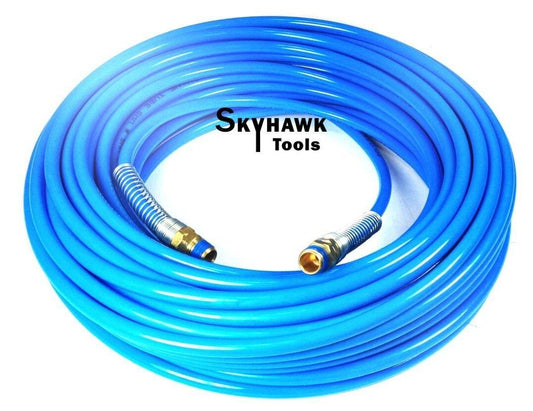 1/4" NPT Fitting X 50 FT Air Compressor PU Hose Roofing Framing Carpentry