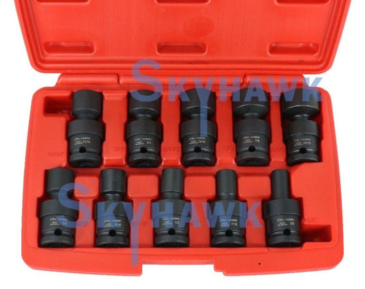 1/2 Inch Drive Universal Impact Socket Set (10-Piece - Metric)