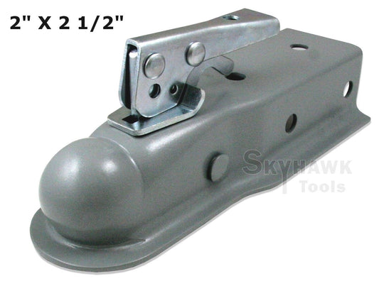 New 2" x 2 1/2" Ball Hitch Back Trailer Coupler Tongue Class II 3,500 Ibs & SAE - skyhawktools