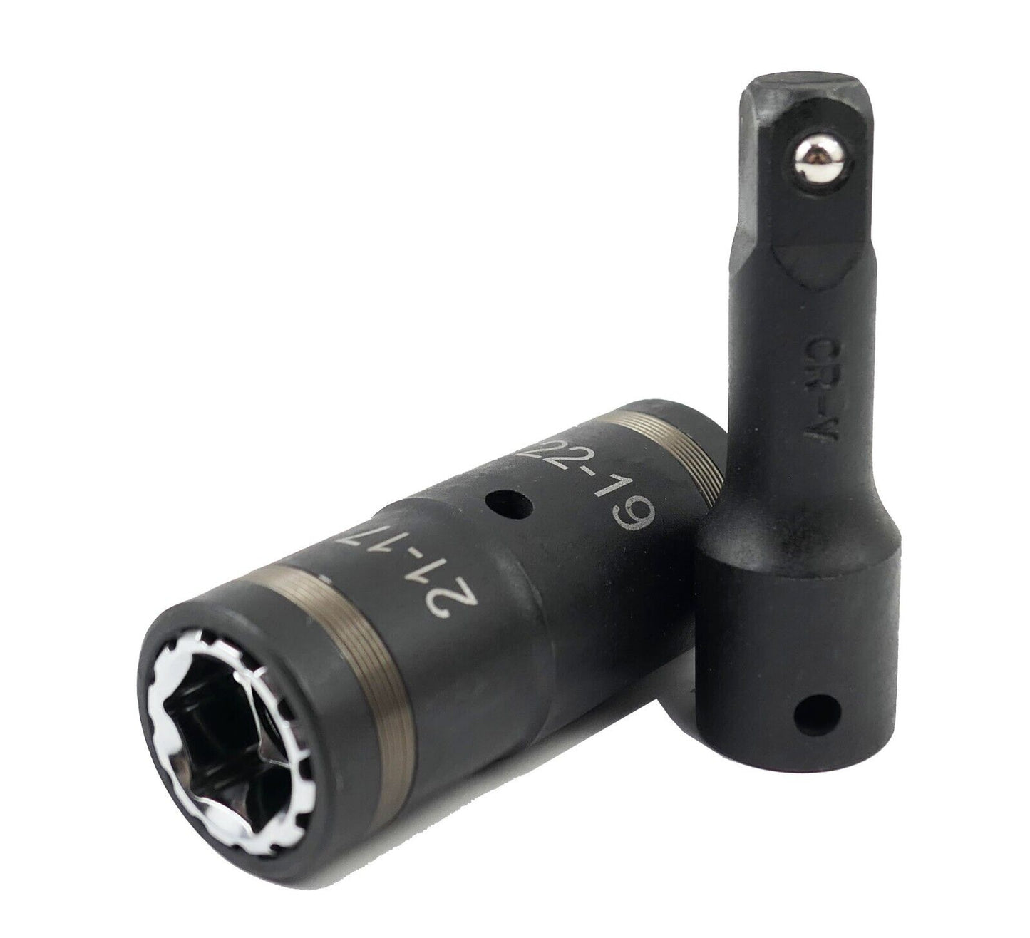 4 N 1 Flip Lug Nut Impact Socket WITH 1/2"extension bar METRIC (17,19,21,22mm)