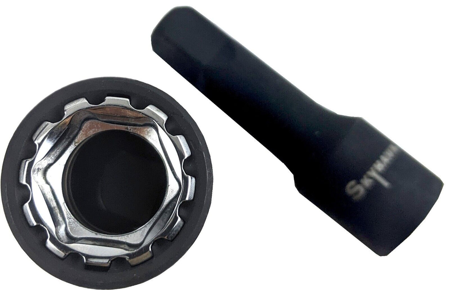 4 N 1 Flip Lug Nut Impact Socket WITH 1/2"extension bar METRIC (17,19,21,22mm)