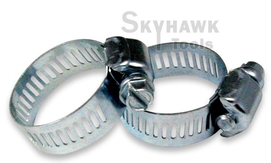 50-Pc. 3/4" - 1-1/4" Adjustable Worm Gear Hose Clamp Set for Air, Auto & Garden - skyhawktools