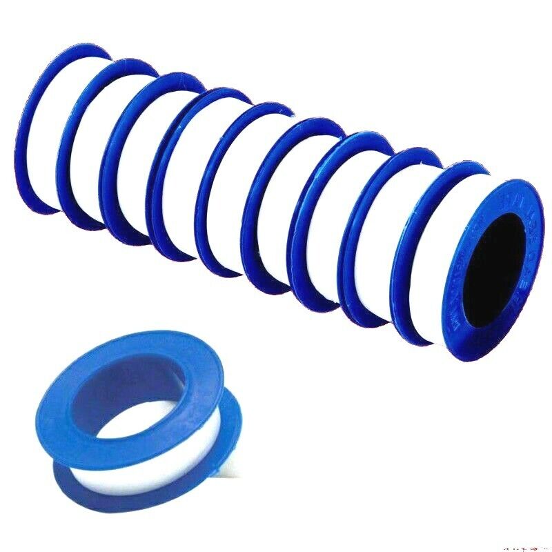 10 PC. PTFE Thread Sealing Tape 12mm (1/2" ) x 5M (197") Pipeline Fitting Teflon