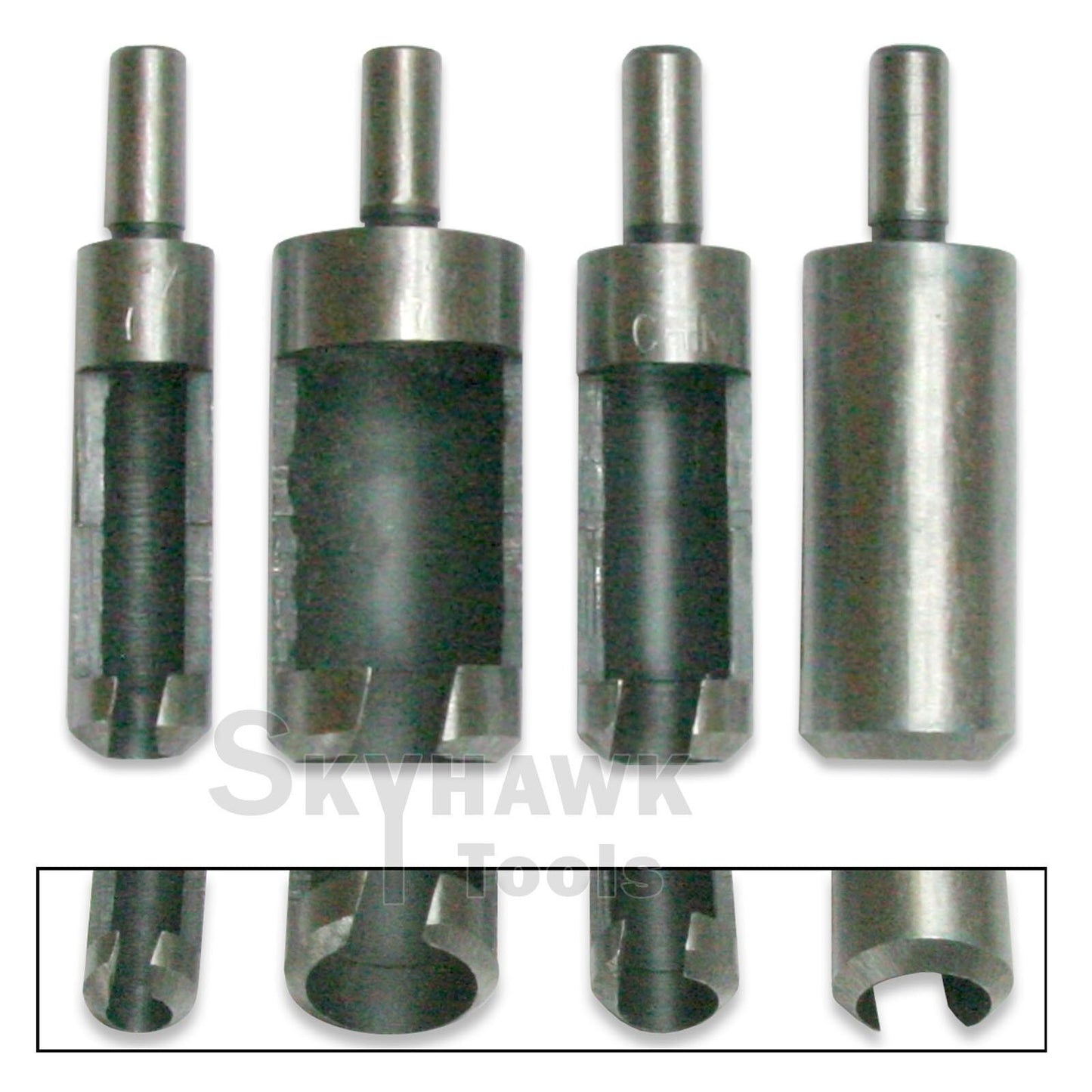 New 4-Pc Plug Cutter Set 1/4" 3/8" 1/2" 5/8" Conceal Joints & Screws