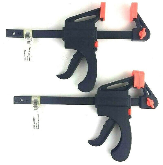 2PC 6" Bar/Spreader Clamp F- Style Adjustable Quick Grip 2-1/2" Deep Woodworking