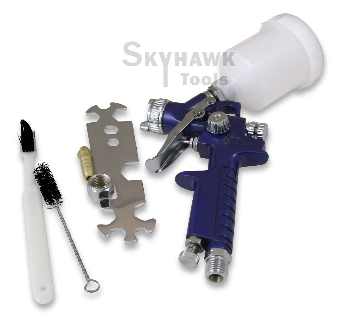 New HVLP Touch-Up SPRAY GUN Auto Car Paint Sprayer Spot Repair 1.0 mm Nozzle - skyhawktools