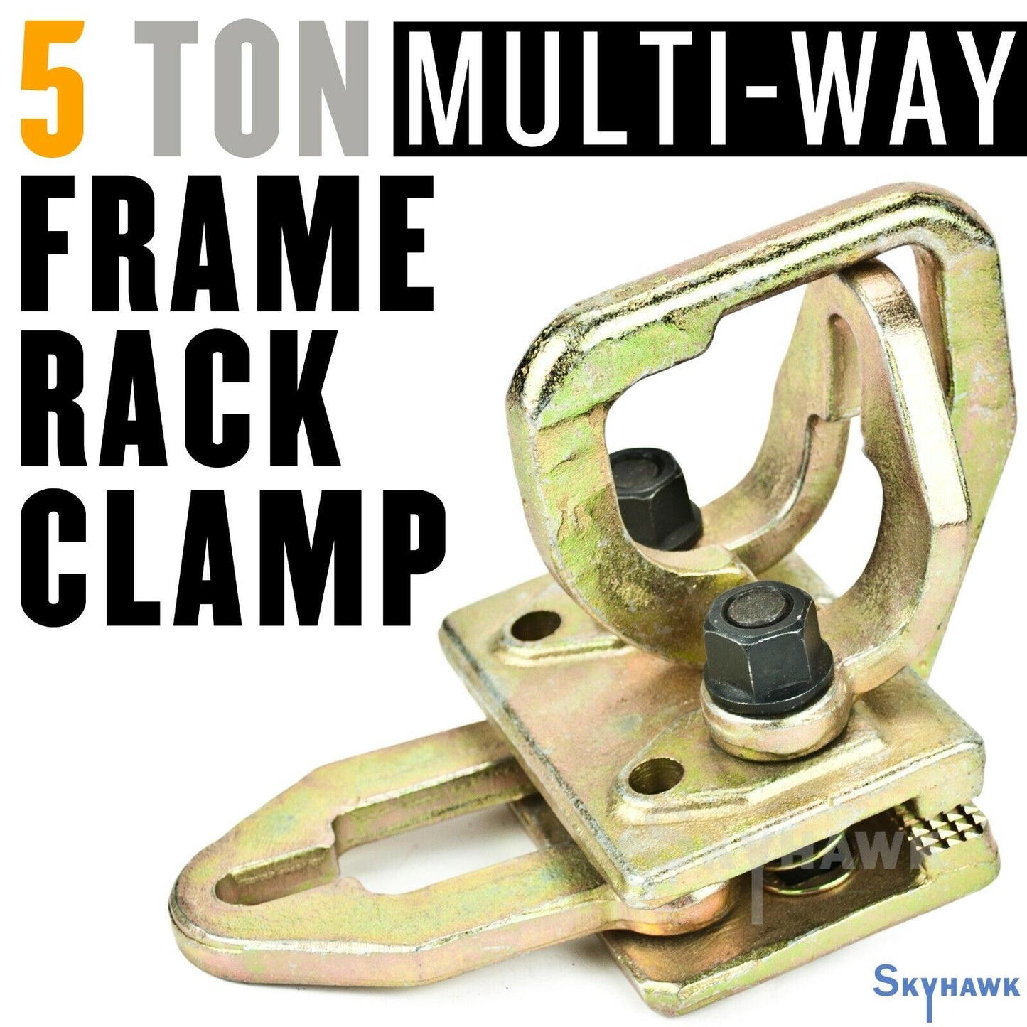 5 Ton Multi Way Frame Rack Pull Clamp Right-Angle Auto Body Repair Self-Tighten