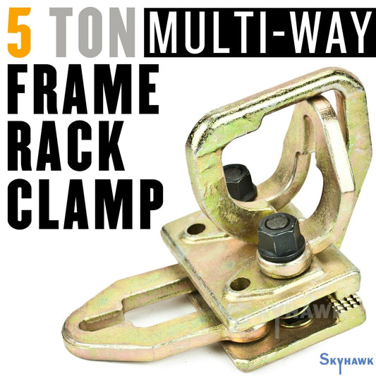 5 Ton Multi Way Frame Rack Pull Clamp Right-Angle Auto Body Repair Self-Tighten