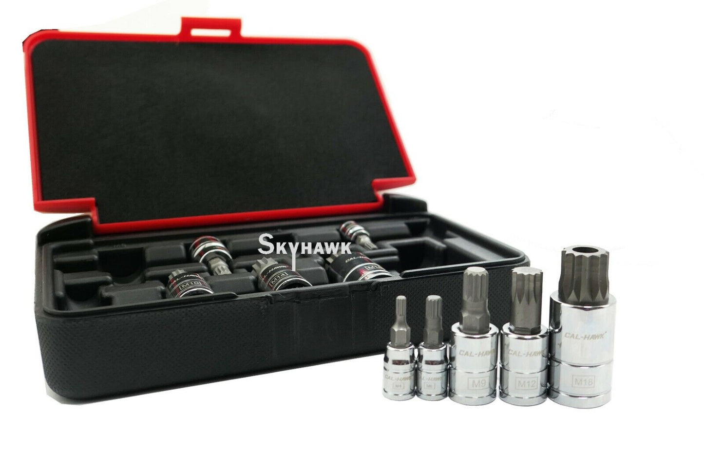 1/4 Inch / 3/8 Inch / 1/2 Inch Drive Tamper-Resistant / XZN Bit Socket Set (10-Piece)