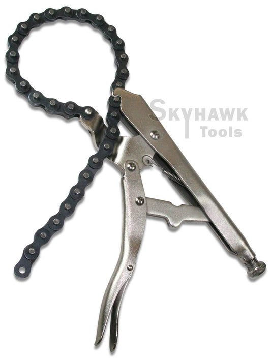 10" Length 16 1/2" Long CHAIN CLAMP VISE LOCKING /OIL FILTER/PIPE PLIER