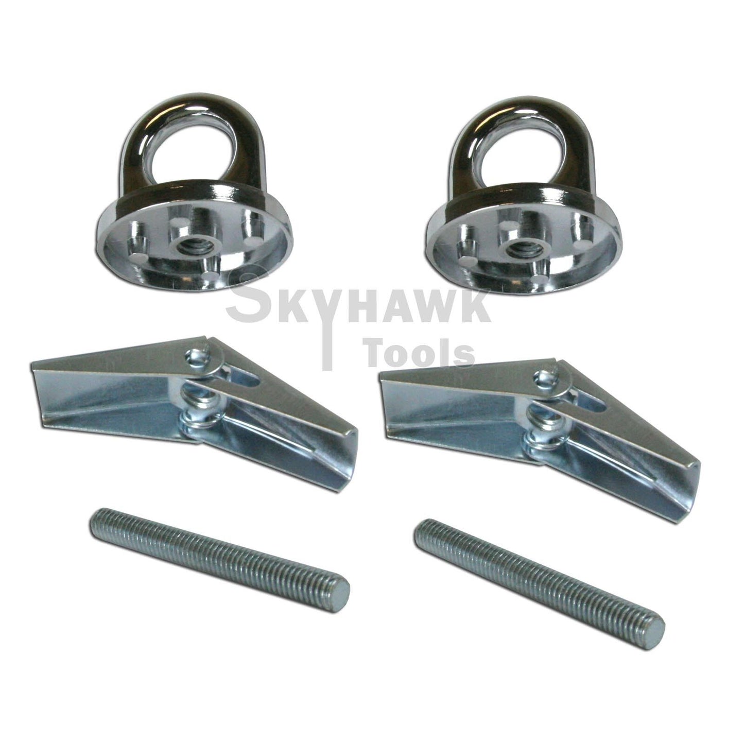 2 Pc Universal Truck Bed Anchor Points Tie Down Hooks Loops Chrome Plated Metal