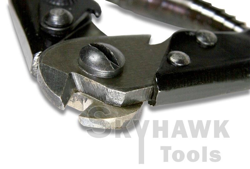 7-1/2" Steel 1/8" Cable Wire Cutter with Spring Action Heat Treated Blades - skyhawktools