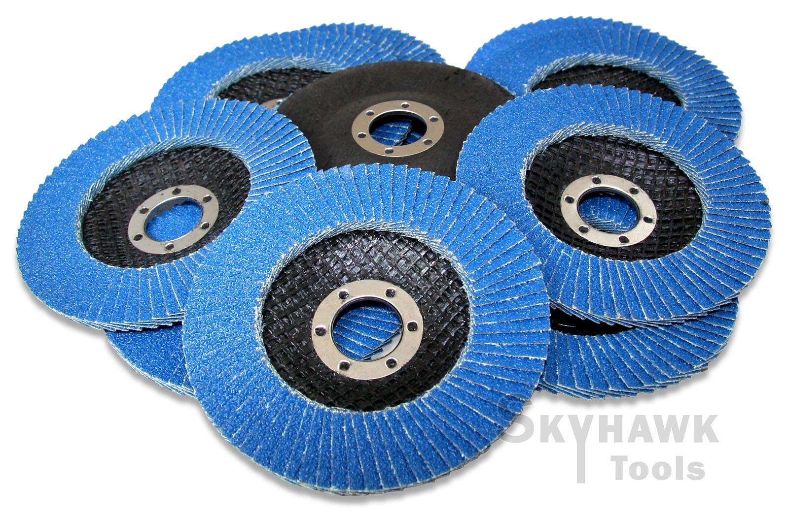 10-pc. 4-1/2 Inches Ziroconia Sanding Paper Flap Disc  60 GRIT 7/8 Arbor New - skyhawktools