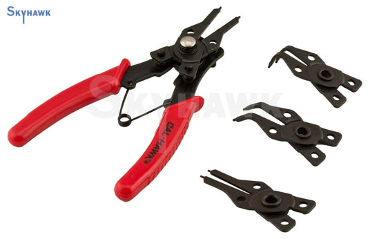 New 4 in 1 Snap Ring Pliers Plier Set Circlip Combination Retaining Clip