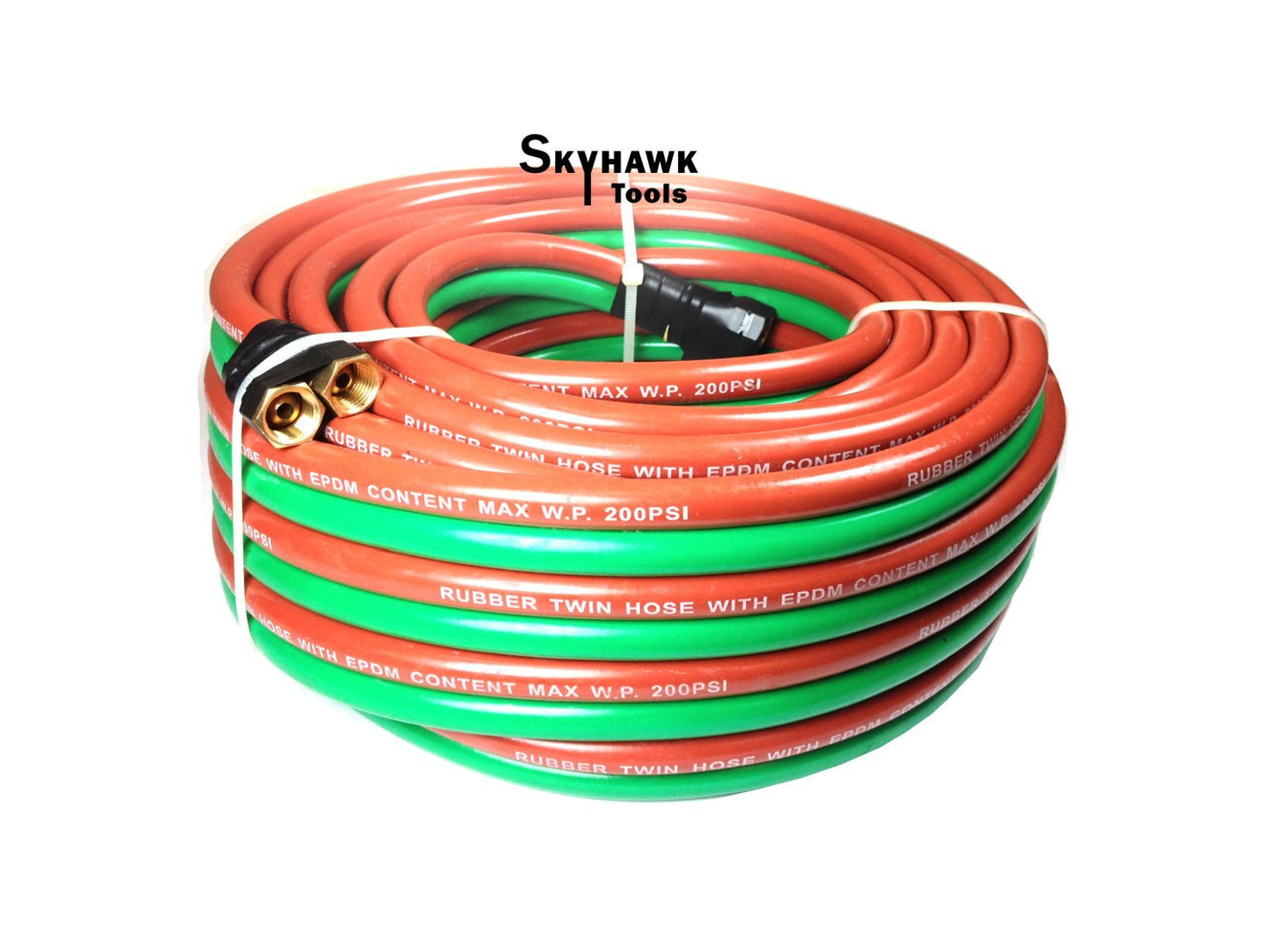 1/4" x 50ft OXYGEN & ACETYLENE Twin Rubber Welding Hose 200PSI Home Work Shop