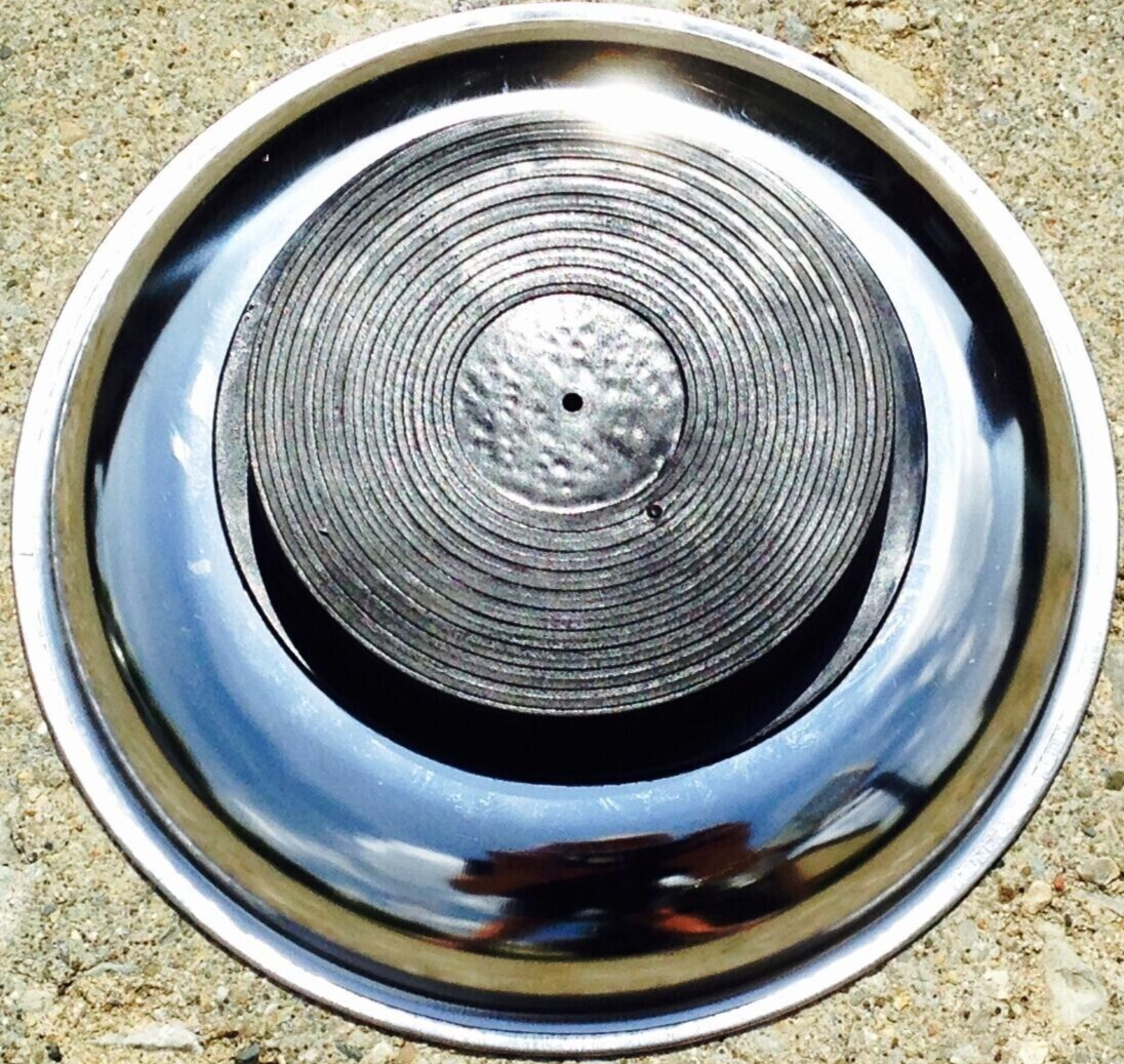 6" Round Magnetic Parts Tray Fasteners Bowl Durable Stainless Steel Organizer