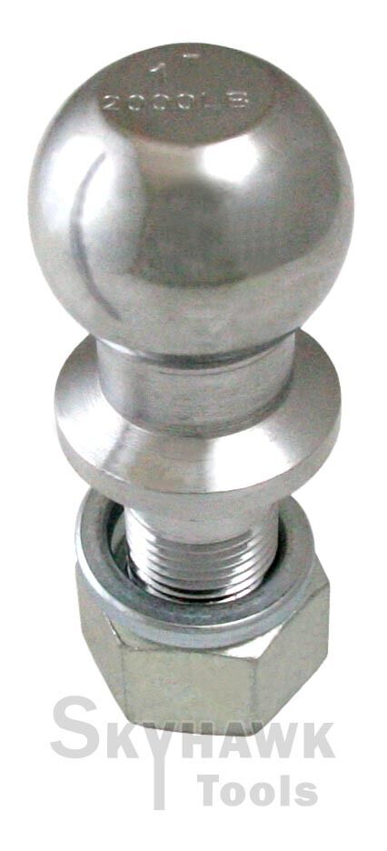 New 1-7/8ö Hitch Mount Chrome RV Truck Trailer Hitch Ball (Shank Size: 1öX 2ö) - skyhawktools