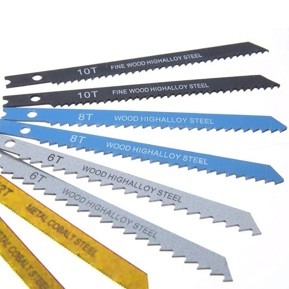 14-Pc U-Shank Jigsaw Blade Assortment Assorted Metal Wood Plastic Jig Saw Set