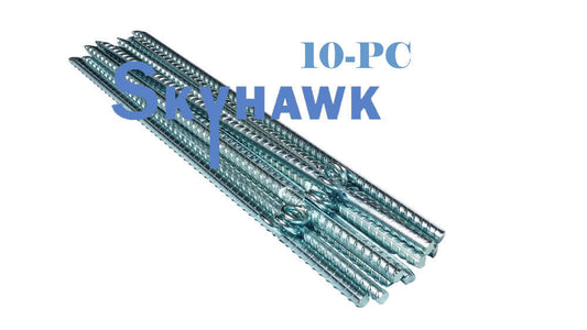 10PC 18" Steel Rebar 5/8" Loop Ground Stake Canopy Tent Stake Yard Carport