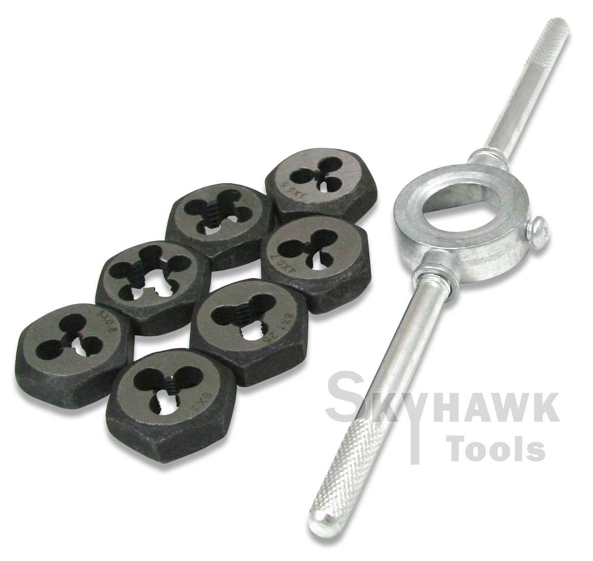 8 Pc. METRIC Die Set - skyhawktools